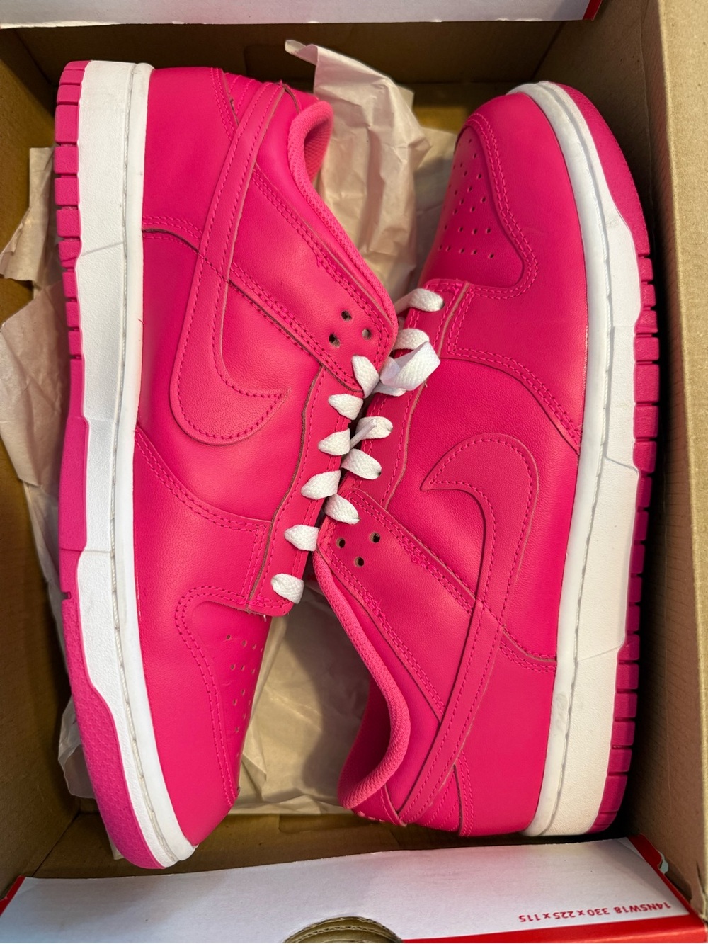 Nike Women’s Low Top Sneakers - Hot Pink with White Accents